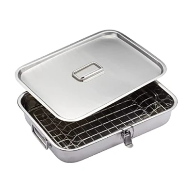 Image of KitchenCraft Stainless Steel Smoking Oven With Lid