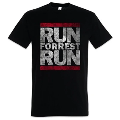 Image of Urban Backwoods Run Forrest Men T Shirt Black Size 3XL