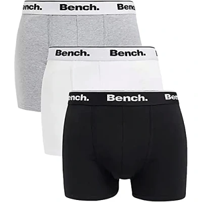 Image of Bench Mens Loyal 3 Pack Plain Front Boxer Shorts XXL Assorted
