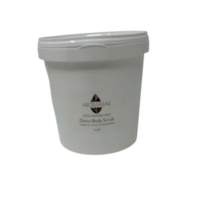 Image of Detox Salt Body Scrub 1kg Grapefruit, Lemon &amp; Juniperberry Essential oils 100% Natural Exfoliating Dead Sea