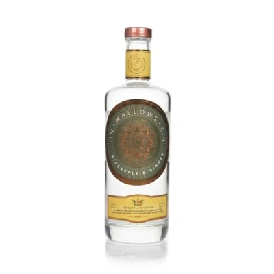 Image of Mallows GinPineapple and Ginger Gin 70cl(40 Percent ABV Alcohol),Hand Made Welsh GinFlavoured by Distillery,Premium Pineapple GinInfused with Sweet Juniper Botanicals