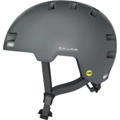 Image of ABUS Skurb MIPS City Helmet: Bike helmet with additional impact protection for skating, BMX riding or longboarding.