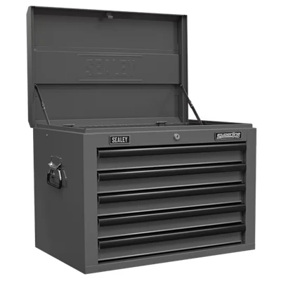 Image of Sealey Superline Pro Topchest 5 Drawer with Ball Bearing Slides Grey/Black