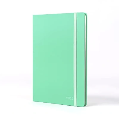 Image of Jumble &amp; Co Moodler A5 Week to View 2022 Diary Sour Grape Teal