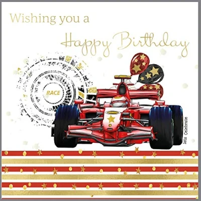 Image of Rush Design Grand Prix Birthday Card