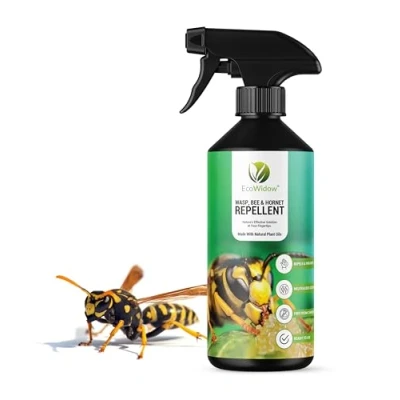 Image of EcoWidow Wasp Bee Hornet Repellent Spray 500ML Natural, Vegan Friendly, Eco Safe Effective Indoor &amp; Outdoor Anti Solution Alternative to Nest Killer