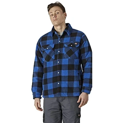 Image of Dickies lumberjack, thermo shirt, Portland. Blue S