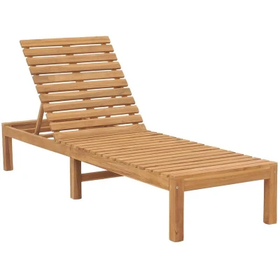Image of vidaXL Sun Lounger Solid Teak Wood