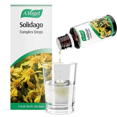 Image of A.Vogel Solidago Complex Drops Botanical Food Supplement Fresh Herb Tinctures of Solidago, Birch, Horsetail &amp; Restharrow Suitable for Vegans 50ml