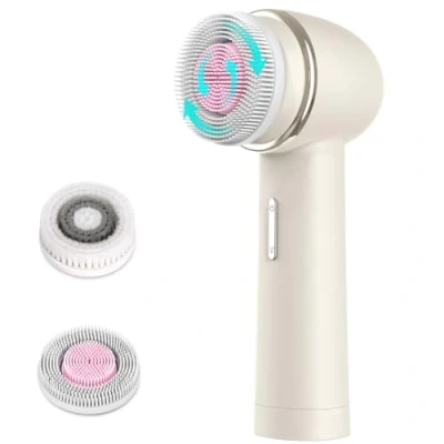Image of Facial Cleansing Brush MYCARBON Face IPX7 Waterproof Electric Device Beauty Skin Machine for Deep Cleaning/Gentle Exfoliating/Massaging/Tighten Skin(Beige)