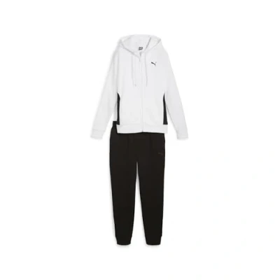 Image of Puma Classic Hooded Tracksuit SET Tracksuit, Women&#039;s, Size: Large, White