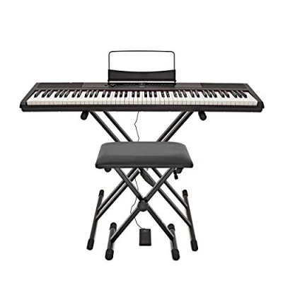 Image of SDP 2 Stage Piano by Gear4music + Stand and Adjustable Bench