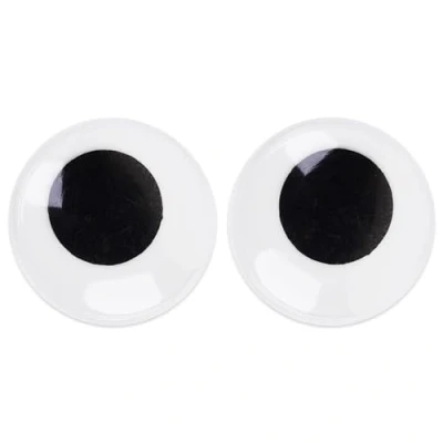 Image of Luckious 2 Pieces Giant Googly Eyes Large Self Adhesive for DIY Scrapbooking and Crafting Fun (80MM)