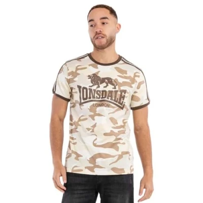 Image of Lonsdale Men&#039;s cregneash T Shrit, Camo Desert, 3XL