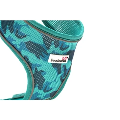 Image of Doodlebone Originals Pattern Airmesh Dog Harness (Midnight Camo, 4 5)
