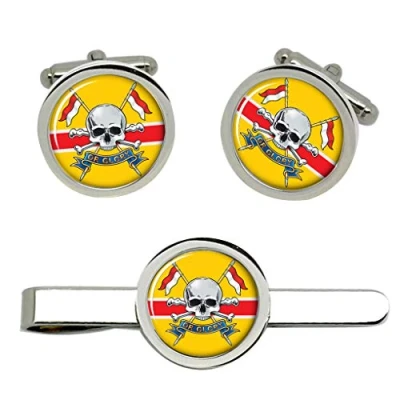 Image of Royal Lancers, British Army Cufflinks and Tie Clip Set