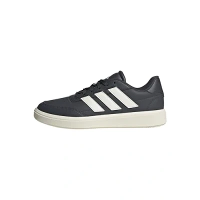 Image of adidas Women&#039;s Courtblock Shoes, Carbon/Off White/Off White, 7 UK