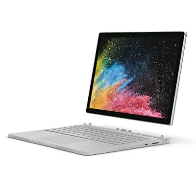 Image of 2017 Microsoft Surface Book 2 with Intel Core i7 8650U (13.5 inch, 16GB RAM, 512GB SSD) (QWERTY English) Platinum (Renewed)