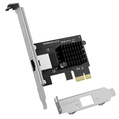 Image of WAVLINK 2.5G Base T PCIe Network Card, 2500/1000/100Mbps PCI Express Ethernet Adapter with RTL8125B, NIC for Windows 11/10/8/8.1/7 &amp; Linux Low Profile Bracket