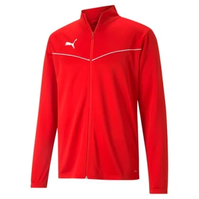 Image of PUMA Men&#039;s teamRISE Training Poly Jacket Track Red White, 3XL