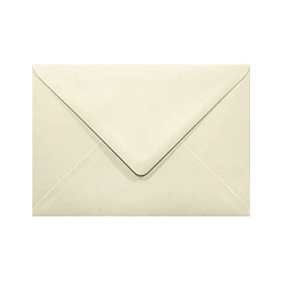 Image of Netuno 25 Ivory Ribbed envelopes DIN B6 125x175mm 4.92x6.89 inches 120gsm Aster Laid gummed Pointed Flap no Window for Invitations Wedding Christmas Birthday Greeting Cards Letter Money Gift