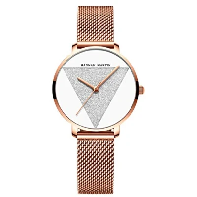 Image of RORIOS Women Watch Analogue Quartz Watches Minimalism Simple for Girls Stainless Steel Mesh Strap Stylish Ladies Wristwatches