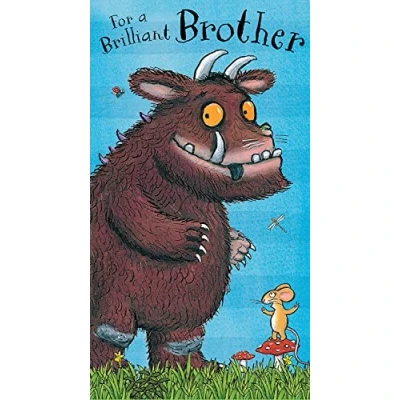 Image of The Gruffalo Brother Birthday Card,Multi,9 x 5 inch