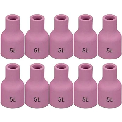 Image of RIVERWELD TIG Gas Lens Alumina Nozzle Ceramic Cup 53N59L Fit PTA DB SR WP 9 17 18 20 25 26 Welding Torch 10pk