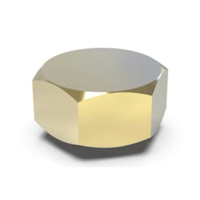 Image of ABA Beul 20041.020.2 Cap with Hexagonal and EPDM Disc Female Thread 2 Inches Brass