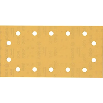 Image of Bosch Professional 10x Expert C470 Sandpaper (for Hardwood, Paint on wood, 115x230 mm, Grit 400, Accessories Orbital Sander)