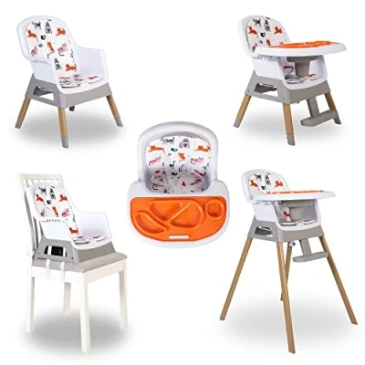 Image of Red Kite Feed Me Snak 4 in 1 Highchair/Lo Chair/Toddler Chair/Booster Seat, White