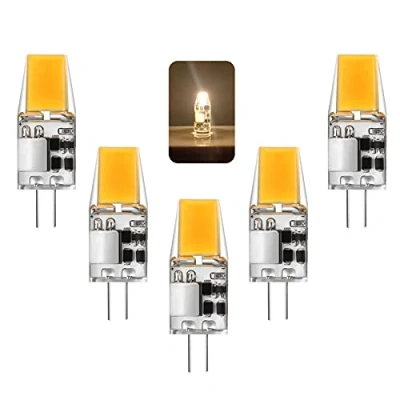 Image of G4 LED Bulbs, 5 W, Equivalent to 50 W Halogen Bulbs Warm White, 500 Lumens, Bulb 12 V AC/DC, No Flickering, Non Dimmable, 360 Beam Angle Bulb, Pcs