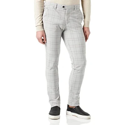 Image of JACK &amp; JONES Men&#039;s Jjimarco Jjconnor AKM Doe Check Sn Pants, 31/30