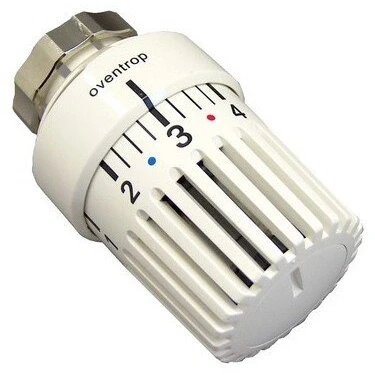 Image of Oventrop Uni Ldvl Suitable for Danfoss Series RAVL Thermostatic Head with Clamp Connector White