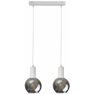 Image of Supra Bar Pendant Ceiling Light White, 50cm, 2x E27