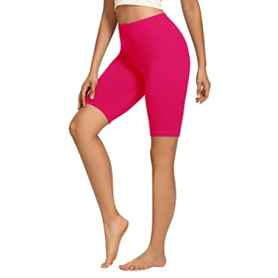 Image of Libella Women&#039;s Cycling Shorts Cotton High Waist Opaque Summer Sports Multicoloured 4165, 1 Pack Magenta, L