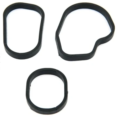 Image of ROBUST Oil Cooler Gasket Seal Set for Mercedes A B C E M S V Class Cla Slc Cls Glc Glk Sprinter Vito Viano 6511840780 A6511840080 A6511840280