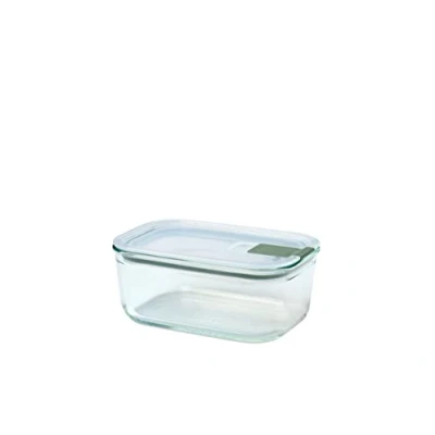 Image of Mepal Glass food container EasyClip containers with lids Click closure Suitable for the microwave, steamer, oven, refrigerator &amp; freezer Airtight leakproof 700 ml Nordic
