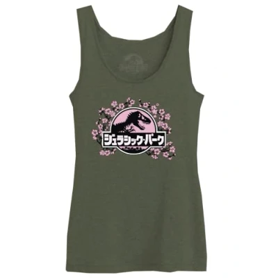 Image of Jurassic Park Women&#039;s Wojupamtk012 Tank Top, Khaki, M