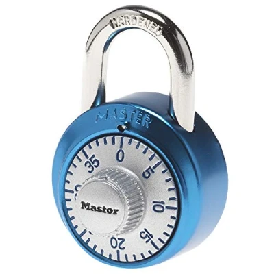 Image of Master Lock 1561DAST Locker Combination Padlock, Assorted Colors, 1 Pack