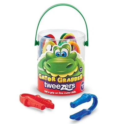 Image of Learning Resources Gator Grabber Tweezers (Set of 12)