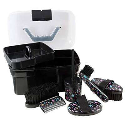 Image of Pfiff 101752 Starry Magic Filled Grooming Box, Box With Kit, Horse