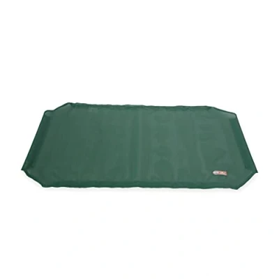 Image of K&amp;H Pet Products Original Cot All Season Replacement Cover (Cot Sold Separately) Green Medium 25 X 32 Inches