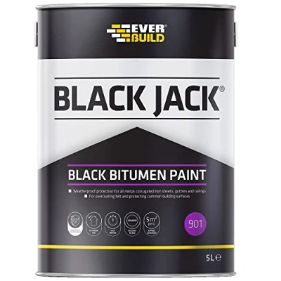 Image of Everbuild Black Jack 901 Bitumen Paint 5 Litres
