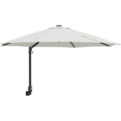 Image of vidaXL Cantilever Umbrella Sand Polyester, Aluminium Large Collapsible