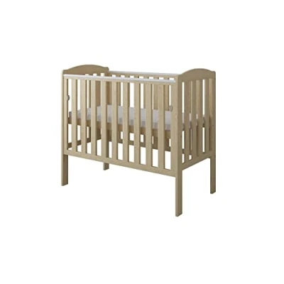 Image of Viculii Waffi Space Saver Baby Cot Only 100x50cm Mini with Dropside (Natural)