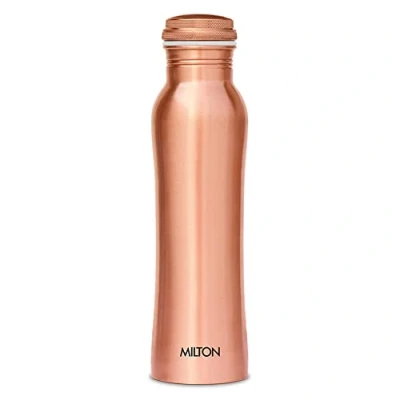 Image of MILTON Copper Water Bottle 34 oz Extra Large An Ayurvedic Pure Vessel, Drink More Water, Lower Your Sugar Intake And Enjoy The Health Benefits Immediately 920 ml Copperas