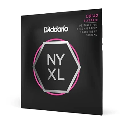 Image of D&#039;Addario Guitar Strings NYXL Electric NYXLS0942 Unrivaled Strength, Tuning Stability, Enhanced Mid Range For 4 String Bass Guitars 09 42 Super Light Double Ball End