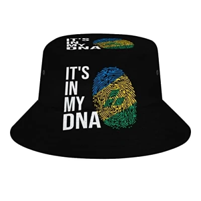 Image of It&#039;s In My DNA Saint Vincent And Grenadines Flag Unisex Bucket Hats Summer Fisherman Hat UV Protection Beach Sun Cap for Outdoor Sport Hiking