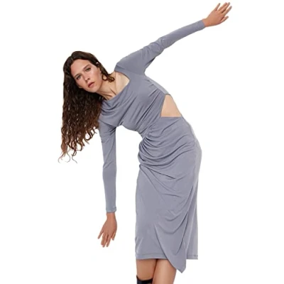 Image of Trendyol Dress Gray Bodycon